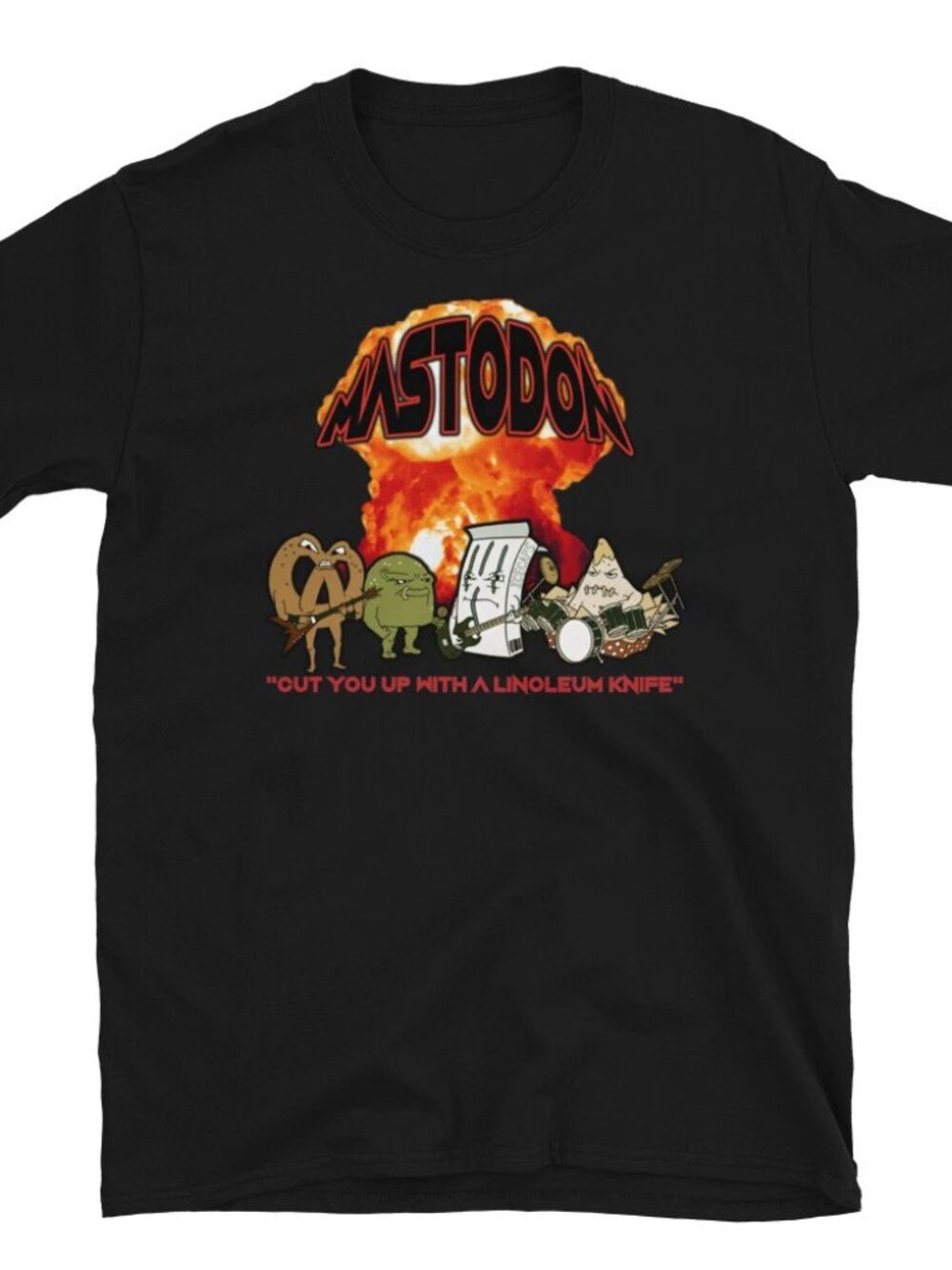 Mastodon Concert T-Shirt Aqua Teen Hunger Force Movie Heavy Metal T Shirt